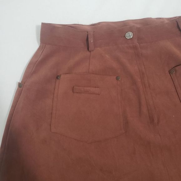 Marie Claire Brown Short Skirt - Picture 4 of 13